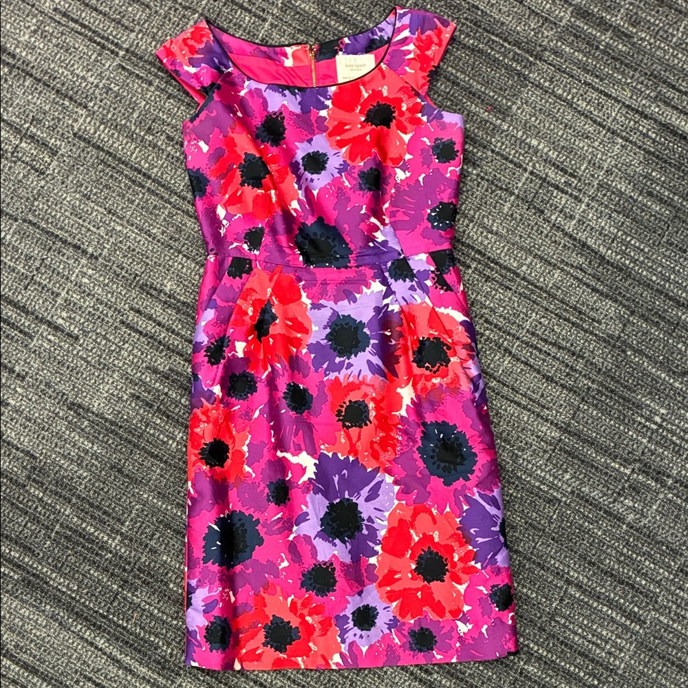 Kate Spade Floral Dress in Pink and Purple